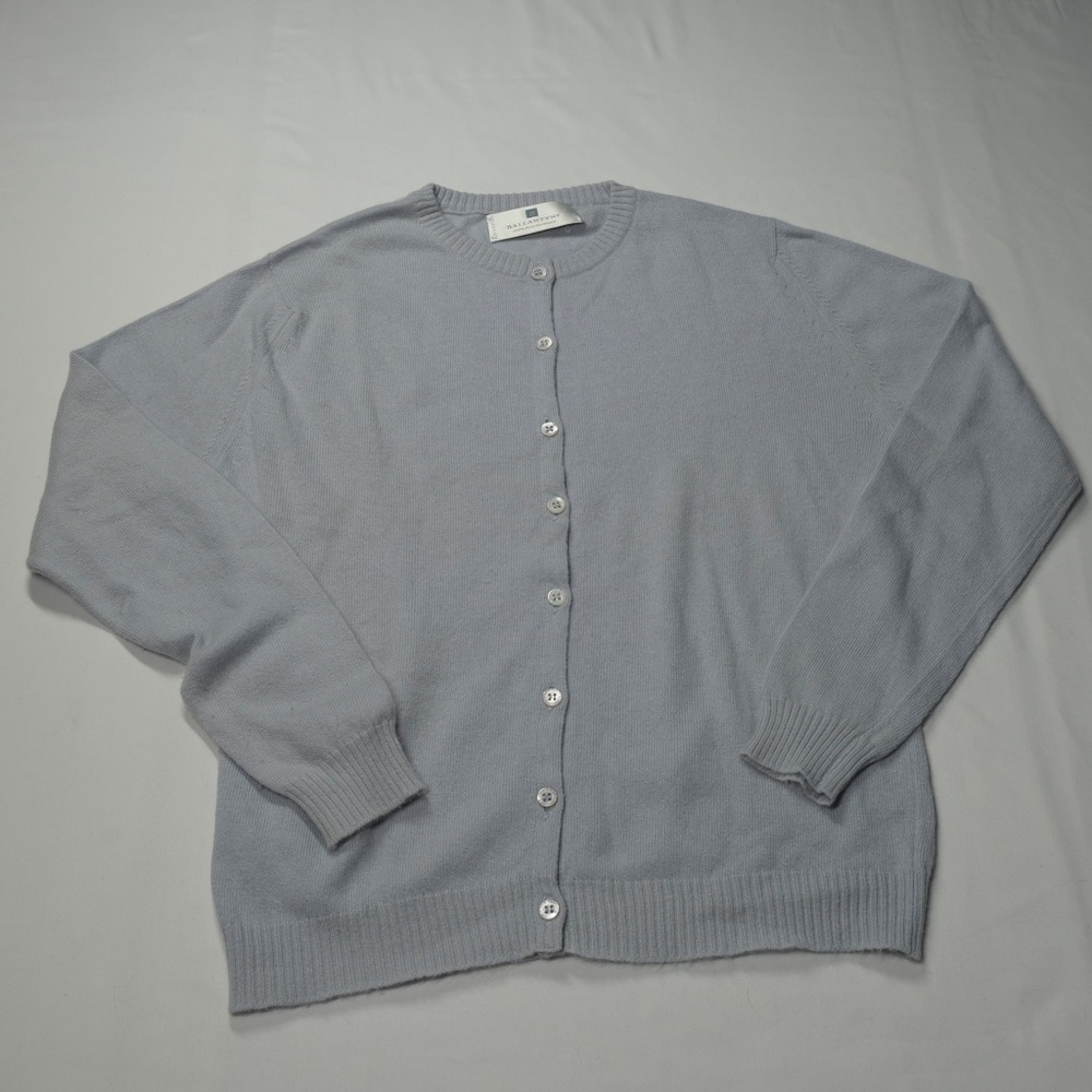 Ballantyne Light Blue 100% Cashmere Cardigan in Size 2